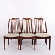 Osted Antik & Design presents: Set of 6 Dining Chairs in Rosewood with Light Wool Upholstery by Ib Kofod-Larsen ...