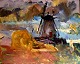 "The mill at 
Gudhjem". Same 
quality as Oluf 
Høst.
