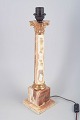 L'Art presents: Large Italian alabaster table lamp.
