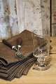 K&Co. presents: 10 pcs. Beautiful old French damask woven linen napkins with leaf tendrils and in a beautiful ...