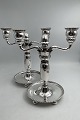 Danam Antik presents: Pair of Georg Jensen Silver 2 armed Candelabra on 4 feet No. 114
