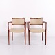 Osted Antik & Design presents: Pair of Model 65 Armchairs in Rosewood with Light Elegance Leather by N.O. ...
