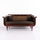 Osted Antik & Design presents: Antique Empire Sofa in Mahogany with Turned Legs and Brown Upholstery from the ...