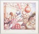 L'Art presents: Jeppe Eisner, colour lithograph, listed Danish visual artist.