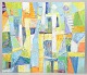 L'Art presents: Lucja Szostak, oil on paper, listed Polish visual artist.