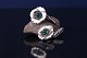 Antik Huset presents: Georg Jensen Sterling Silver Cufflinks No 47 with green agate. Measures 1.9 cm