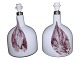 Antik K presents: HolmegaardLarge Lamp Art tablelamp with purple decoration
