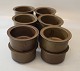 Klosterkælderen presents: 12 pieces Ramekins / Bowls 5 x 10 cm Noeddebo Brown Ceramics Stoneware Danish Art ...