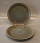 Klosterkælderen presents: Green Large Cake plate 19 cm Ceramics Stoneware Danish Art Pottery Knabstrup