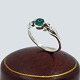 Antik Damgaard-Lauritsen presents: Georg Jensen; Ring made of sterling silver set with chrysoprase, no. 55