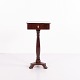 Osted Antik & Design presents: Antique Mahogany Sewing Table or Lamp Table with Column Base and Lock 20th Century