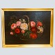 Antik Damgaard-Lauritsen presents: I. L. Jensen's School; Oil Painting with Flowers in a Basket, year 1863