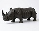 Lundin Antique presents: Fine, large carved wooden rhinoceros
