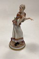 Danam Antik presents: Bing and Grøndahl Figurine Lady without slippers on a base No. 8035