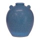 Aabenraa Antikvitetshandel presents: Blue glazed stoneware vase by Michael Andersen. H: 17cm