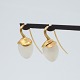 Antik Damgaard-Lauritsen presents: Ole Lynggaard; Pair of Lotus earrings in 18k gold with moonstone