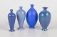 Per Liljegren, set of four miniature vases.