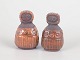 L'Art presents: Lars Bergsten, set of two unique ceramic figurines.