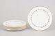 L'Art presents: Royal Worcester Gold Chantilly, set of seven dessert plates.