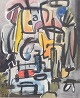 L'Art presents: Simonetta Andriolli, abstract tempera on paper.