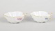 L'Art presents: Meissen Saxon Flower, pair of handled bowls.