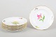L'Art presents: Meissen Saxon Flower, set of six small side dishes.