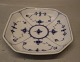 Klosterkælderen presents: 231-1 Tray, square 18 cm Blue Fluted Danish Porcelain