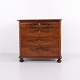 Osted Antik & Design presents: Mahogany chest of drawers with 4 drawers from 1880s
