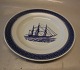 Klosterkælderen presents: 0945-12 Side plate 19 cm Aluminia Faience Tranquebar Navy # 46