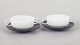 L'Art presents: Tapio Wirkkala for Rosenthal, set of two bouillon cups with matching saucers.
