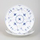 L'Art presents: Royal Copenhagen Blue Fluted Plain, pair of lunch plates.