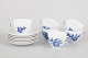 L'Art presents: Royal Copenhagen Blue Flower Braided, set of six coffee cups with matching saucers.