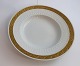 Lundin Antique presents: Royal Copenhagen. Fan with gold. Deep dessert plate. Diameter 22 cm. Model 11515. (1 ...