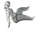Antik K presents: Hanne Kaufmann silverModernist brooch of a female figure from 1958-1970