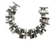 Antik K presents: Aage Fausing / Rey Urban sterling silverModern and wide block bracelet from 1963-1973