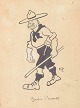 L'Art presents: Robert Storm Petersen, original drawing of Baden-Powell, listed Danish artist.