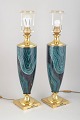 L'Art presents: Le Dauphin, set of two table lamps.
