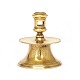 Aabenraa Antikvitetshandel presents: Small early 17th-century Dutch brass candlestick. H: 9,5cm. Base D: 8,2cm