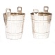 Aabenraa Antikvitetshandel presents: A pair of Art Deco champagne coolers in silver-plated metal.Fratelli ...