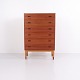 Poul M. Volther Teak and Oak Chest of Drawers with 6 ...