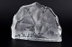 L'Art presents: J. Jonasson for Bergdala Glassworks, art glass polar bear sculpture.