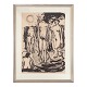 Aabenraa Antikvitetshandel presents: Jens Søndergaard, 1895-1957, lithography. Motif with the artist and his ...
