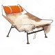 Aabenraa Antikvitetshandel presents: Hans J. Wegner Flag Halyard Chair GE225 with green lacquered frame and ...