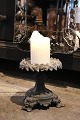 K&Co. presents: Antique French art nouveau pedestal, candlestick holder for a block candle...