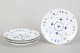 L'Art presents: Royal Copenhagen Blue Fluted Plain, set of four lunch plates.