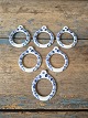Royal Copenhagen napkin rings decorated with blue flowers