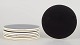 Aluminia, set of eight butter boards.