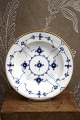 K&Co. presents: Royal Copenhagen Blue Fluted Plain deep plate with gold rim.Dia.: 18.5cm. 1/170. Before 1923...