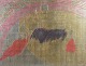 Alfonso Font, “Estampa de toros”, mixed media, listed Spanish artist.