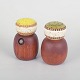 L'Art presents: Denby and Digsmed, set of salt and pepper shakers.